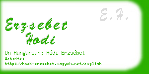 erzsebet hodi business card